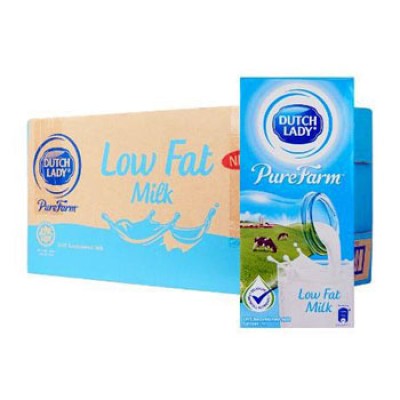 Dutch Lady Low Fat Milk 1L x 12