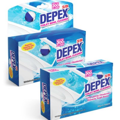 DEPEX TOILET BLUE POWER ( 12 DZ x 2'S x 50gm per CTN)