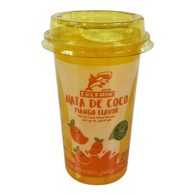 Captain Dolphin Nata De Coco with Mango Drink 270ml x 24 cups